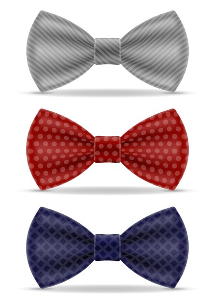 Bow tie for men a suit vector illustration