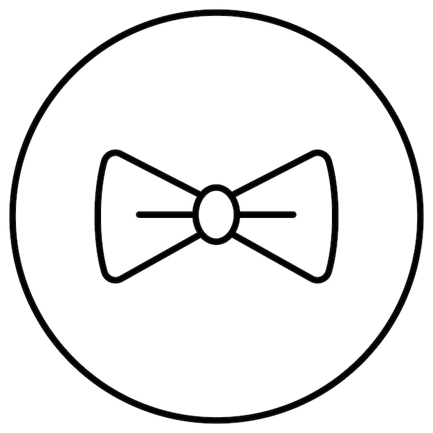 Vector bow tie vector icon can be used for birthday iconset