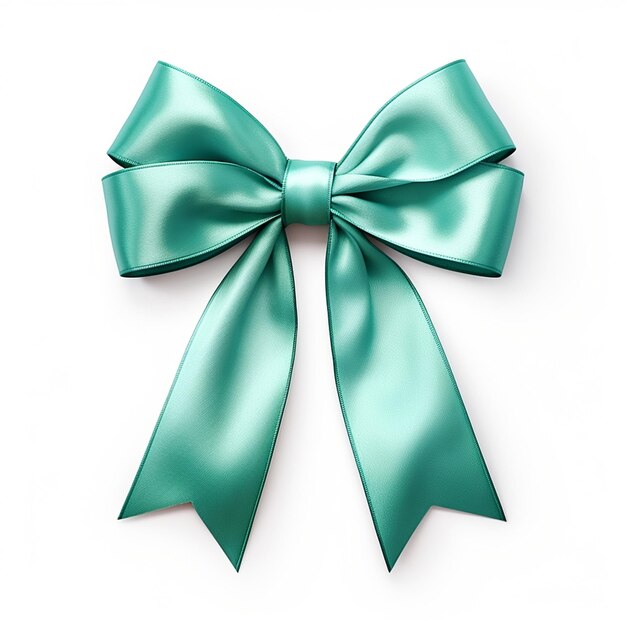 Vector a bow with a green bow on it