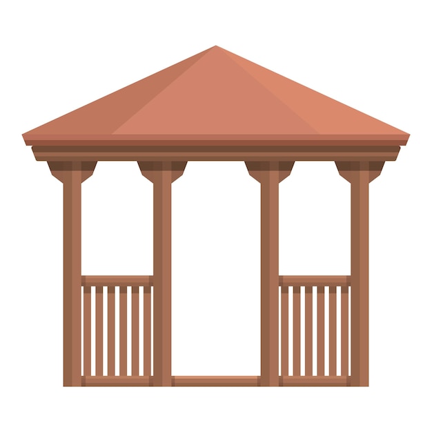 bower pergola icon cartoon vector wedding house park architecture
