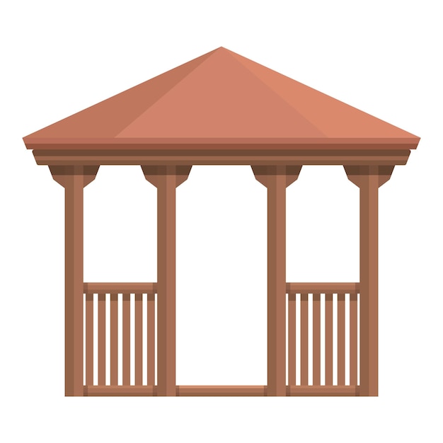 Vector bower pergola icon cartoon vector wedding house park architecture