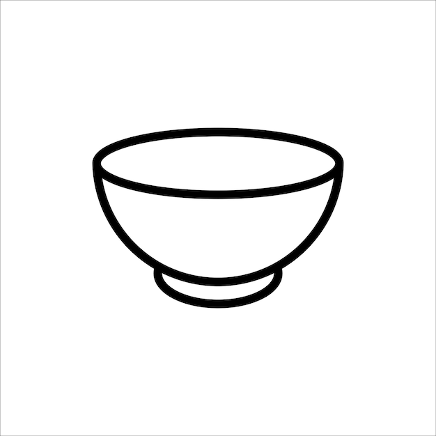 bowl icon vector design template simple and clean