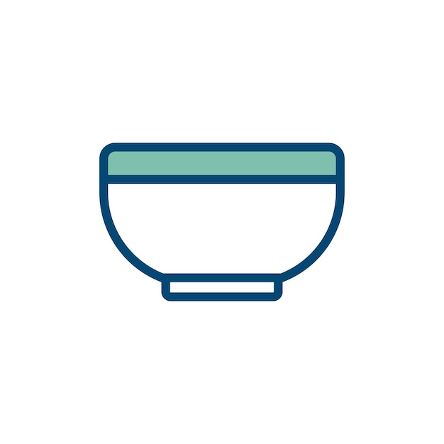 bowl icon vector design template in white background