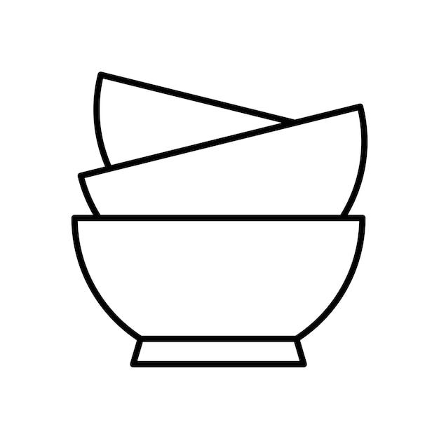 Vector bowl icon vector design