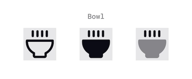 Bowl icons pack