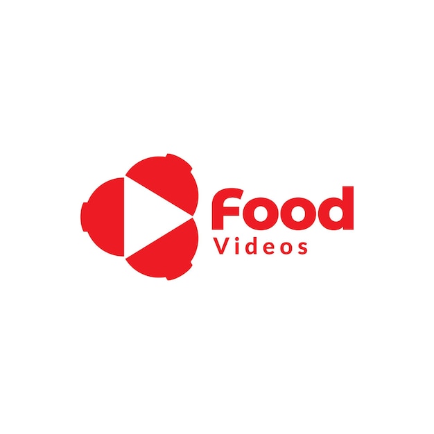 Bowl noodle video food logo design vector graphic symbol icon illustration creative idea