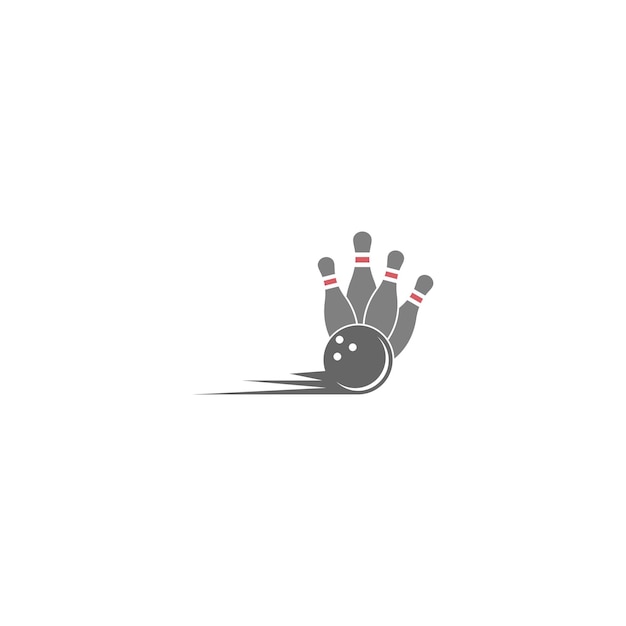 Bowlen logo pictogram ontwerp