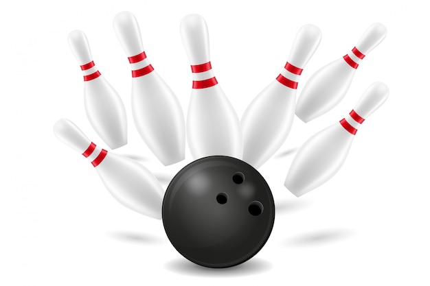 Bowling ball and pin