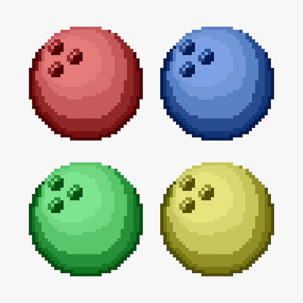 Bowling ball pixel art