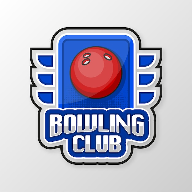 Bowling ball sport game tournament league team and fan club vector illustration