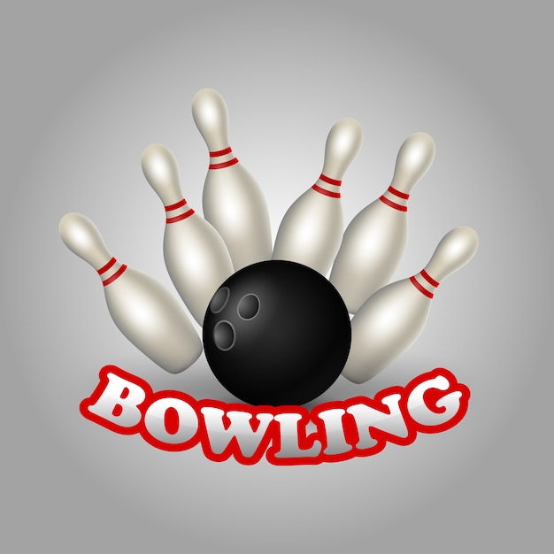 Bowling game illustration 