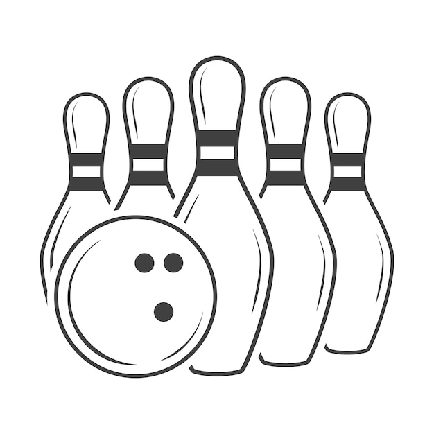 Vector bowling outline vector bowling vector bowling illustration bowling vector line art outline