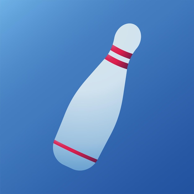 Bowling pin object illustration