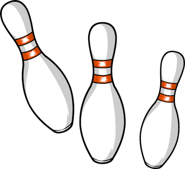 Vector bowling pinnen