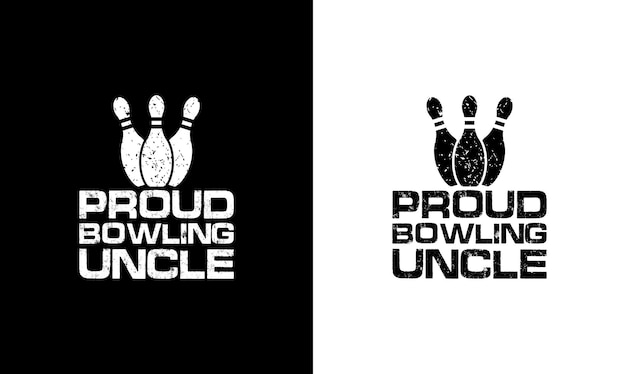 Disegno della maglietta di citazione di bowling, tipografia