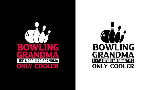 Bowling Quote T 셔츠 디자인, 타이포그래피