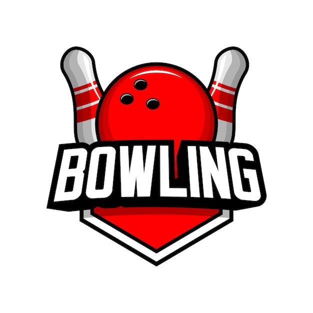 bowling sport logo illustratie vector