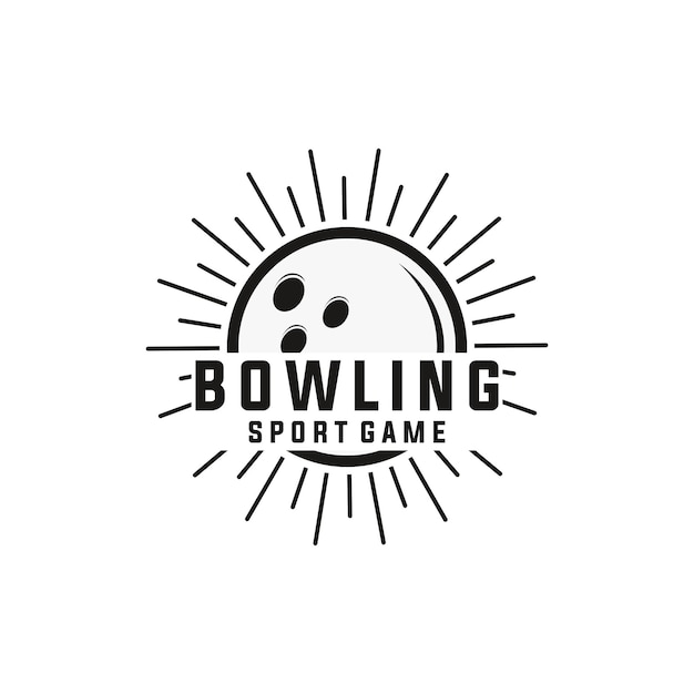 bowling sport vector sjabloon sport bal grafische afbeelding