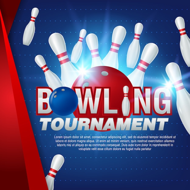 Bowling-toernooi-poster