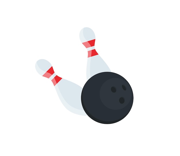 Vector bowling vector geïsoleerd pictogram emoji illustratie bowling vector emoticon