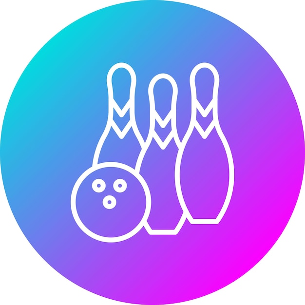 Bowling vector icon Can be used for Birthday iconset