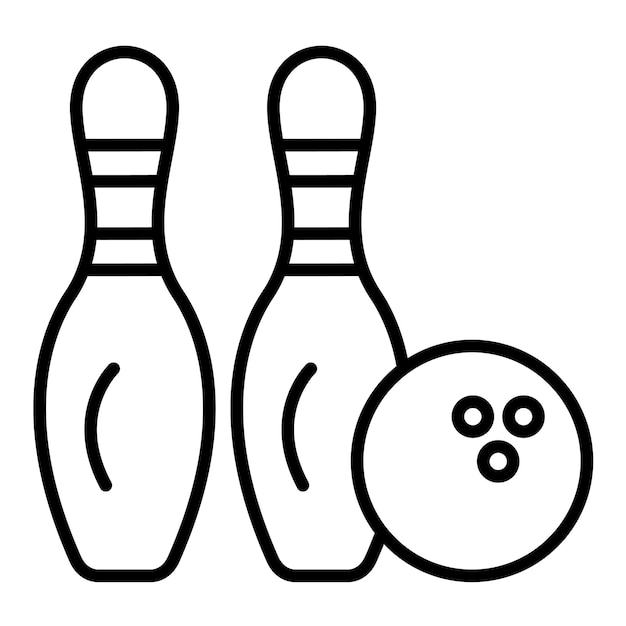 Bowling Vector Illustration Style