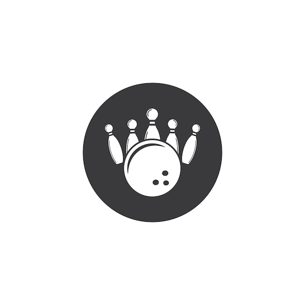 Bowling vector pictogram illustratie ontwerp