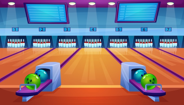 Bowlingbaan interieur