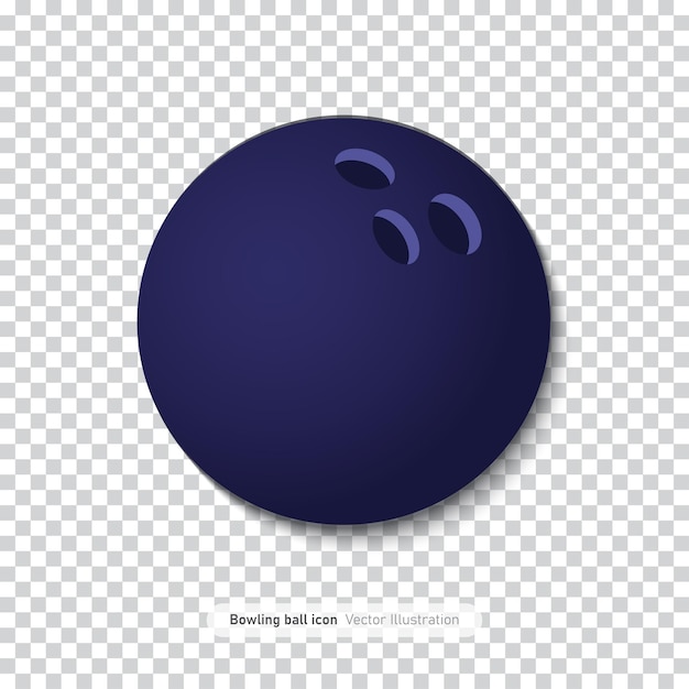 Bowlingbal icoon ontwerp geïsoleerd op transparante achtergrond vector illustratie