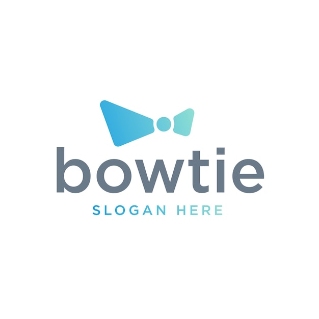 Bowtie logo pictogram vector ontwerpsjabloon