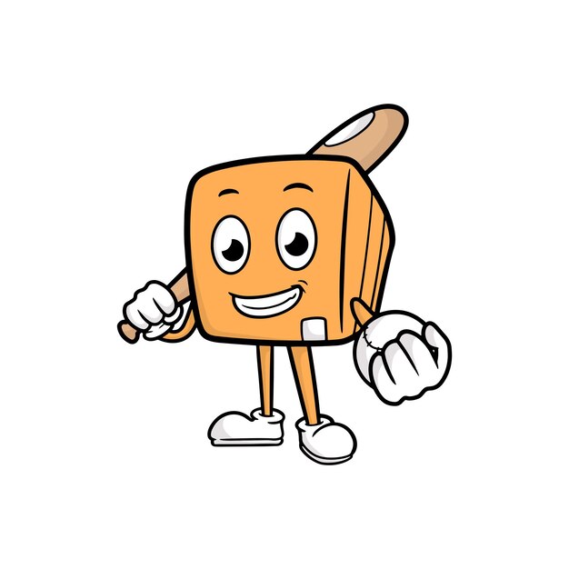 Box cartoon character