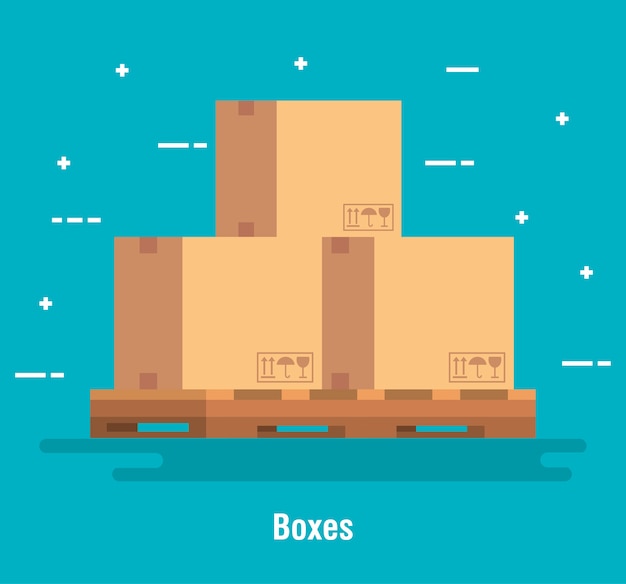 Box delivery service icon