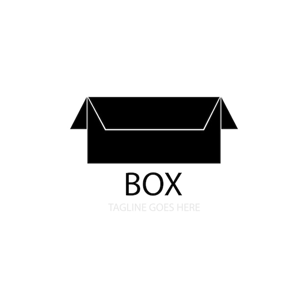 Вектор шаблона логотипа коробки