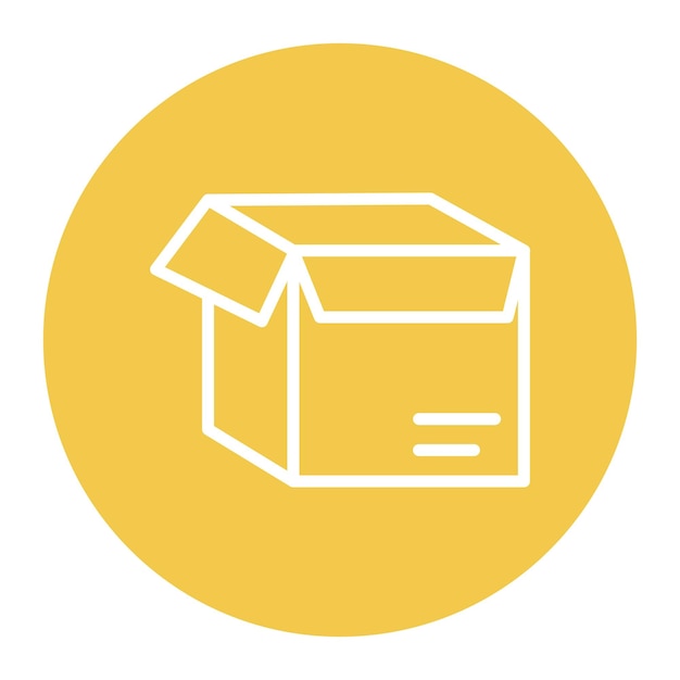 열린 상자 아이콘 터 이미지는 우편 서비스에 사용할 수 있습니다.