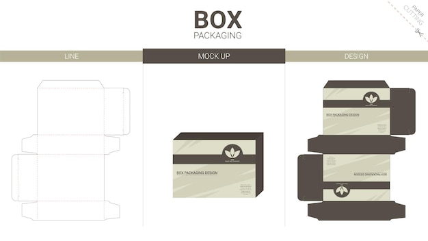 박스 포장 및 모형 다이 컷 템플릿