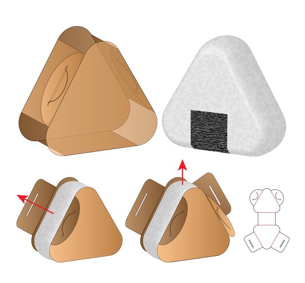 상자 포장 다이 컷 템플릿 디자인 3d 모형