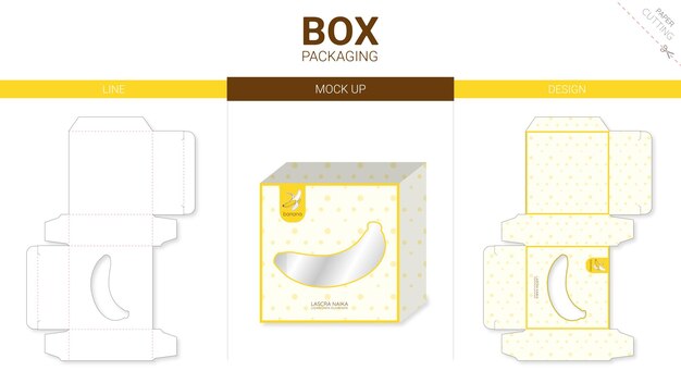Box packaging   die cut template