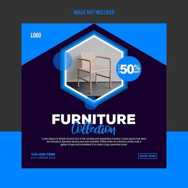 A box that says furniture collection on it