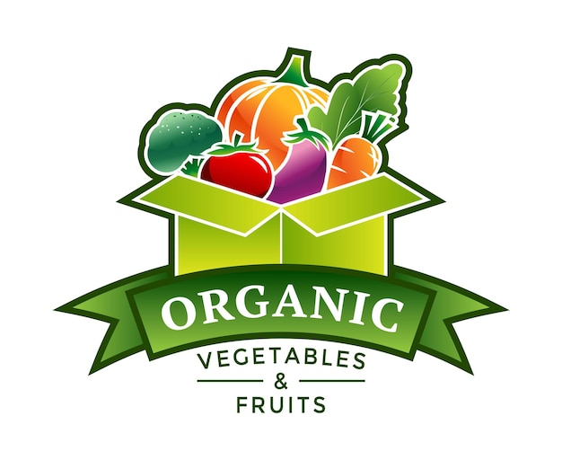 A box of vegetables and fruits
