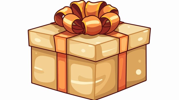 Vector a box with a bow on it that says christmas on it