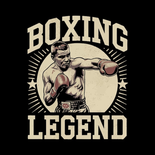 Boxen T-shirt ontwerp