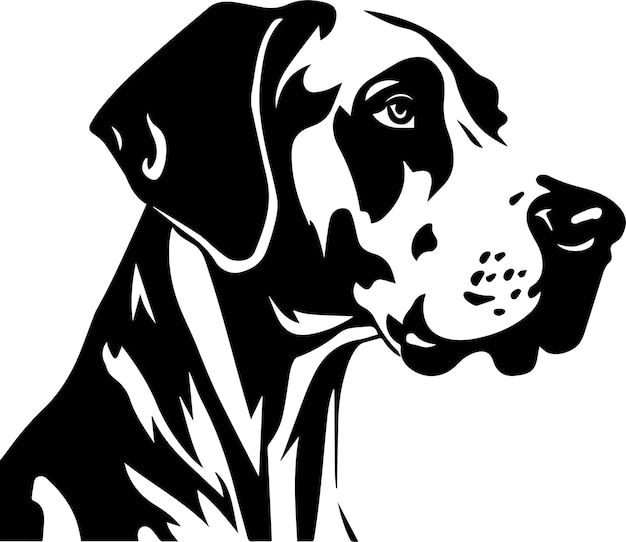 Boxer dog vector drawing