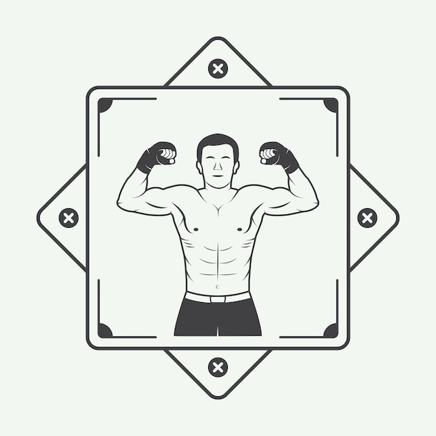 ボクサーのロゴ