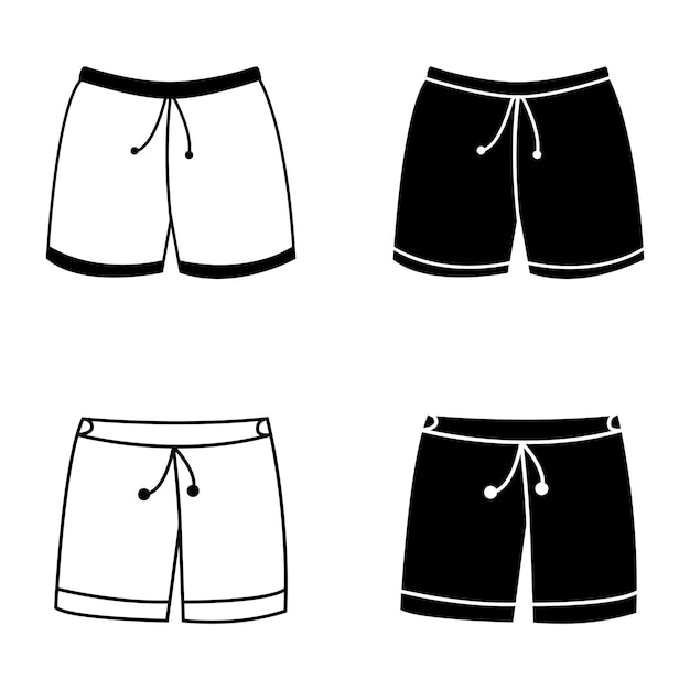 boxer shorts collection icon vector template illustration logo design