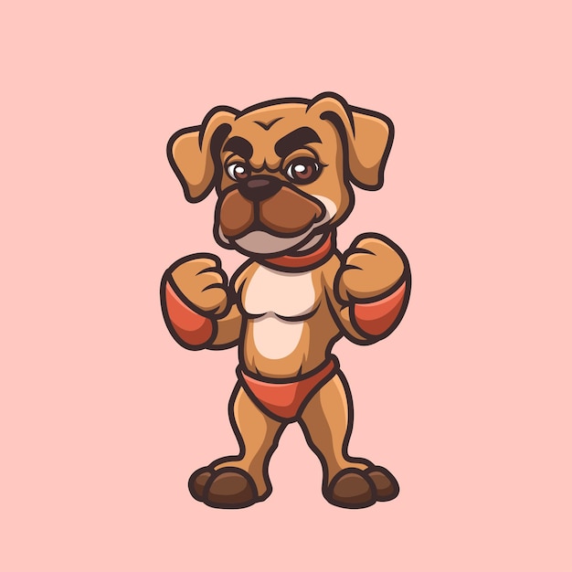 Vector boxerhondje