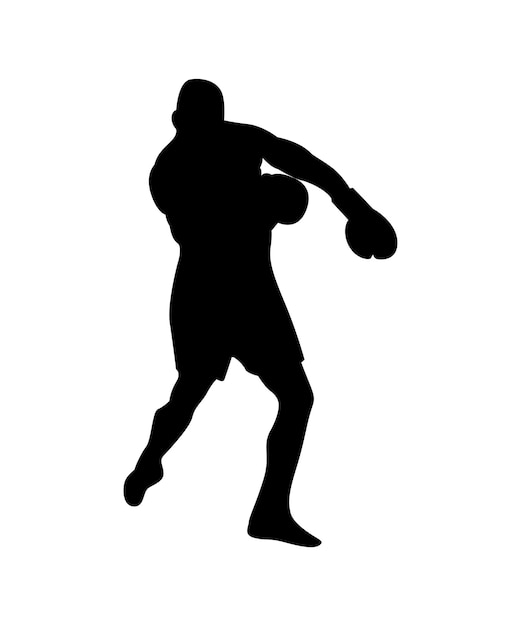 Vector boxers silhouette