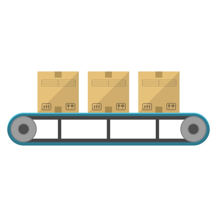 Vector boxes on the feeder flat icon isolated on white background
