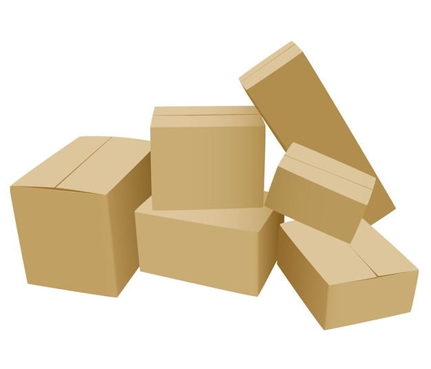 boxes in various sizes