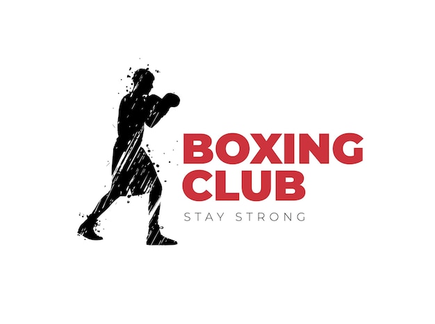 Vector boxing club logo design