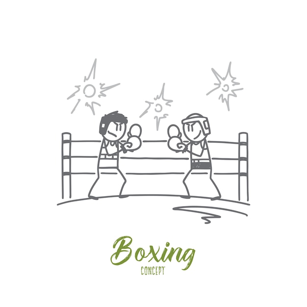 Boxing concept illustration